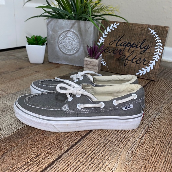 Vans | Shoes | Vans Zapato Del Barco Gray Loafers | Poshmark